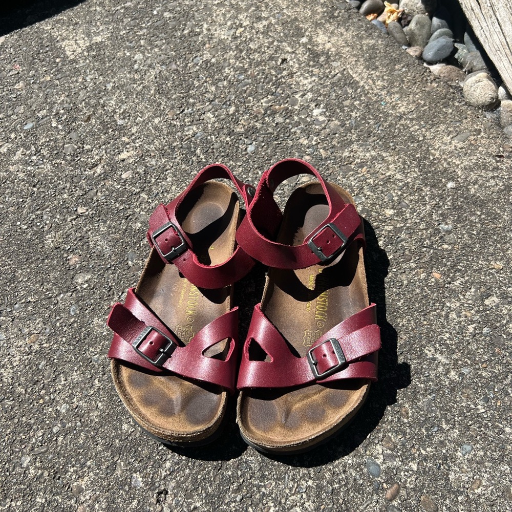 Burgundy Sandals